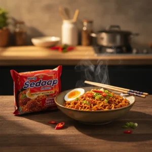 Mi Sedaap Korean Spicy Chicken nouilles instantanees Madagascar ambiance