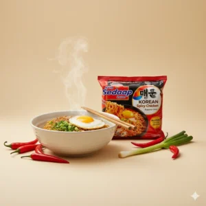 Mi Sedaap Korean Spicy Chicken nouilles instantanees Madagascar packshot