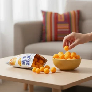 Cheese Balls snack Madagascar paquet ambiance