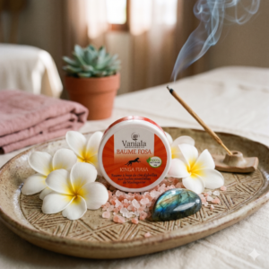 Baume Fosa Vaniala ambiance bien-etre frangipanier sel rose