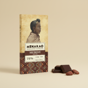 Tablette Chocolat Menakao 72% Cacao 75g noir Madagascar portrait Mahafaly