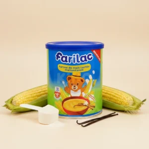 Farilac maïs lactée vanille 400g boîte métal Madagascar