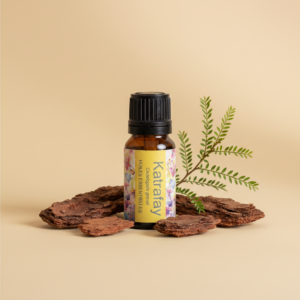 Flacon huile essentielle Katrafay 10ml Vaniala Madagascar Cedrelopsis grevei