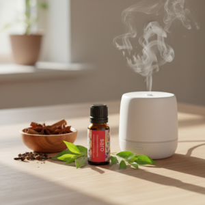 Huile essentielle Saro Vaniala ambiance wellness diffuseur Madagascar