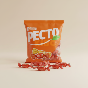 Sachet Pecto bonbons mentholés Madagascar 50 pieces marque PECTO