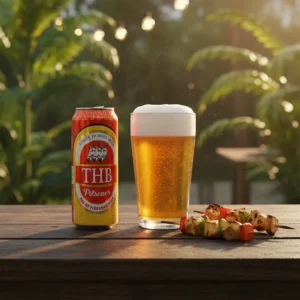 THB Pils canette 50cl Madagascar format tall ambiance