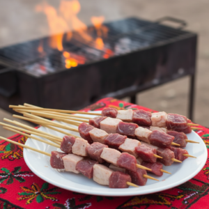 Trafokena brochettes masikita viande rouge graisse blanche Madagascar