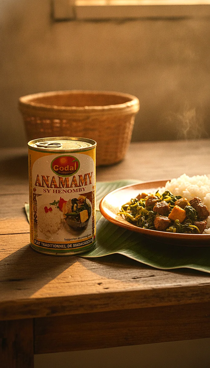 Anamamy sy Henomby CODAL 420g — Bœuf aux brèdes anamamy Madagascar – Image 2