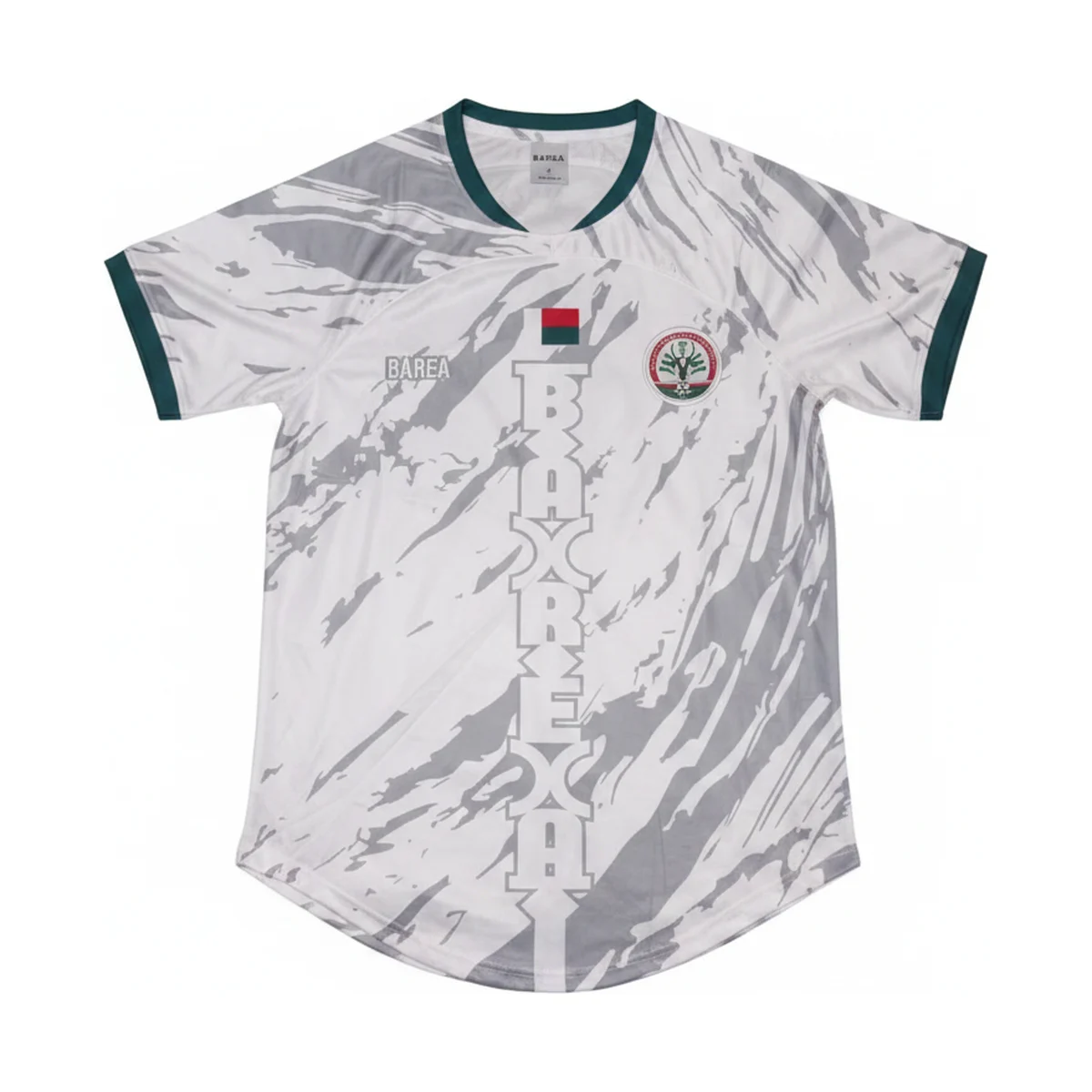 Maillot Aloalo Blanc Barea Madagascar — vue à plat