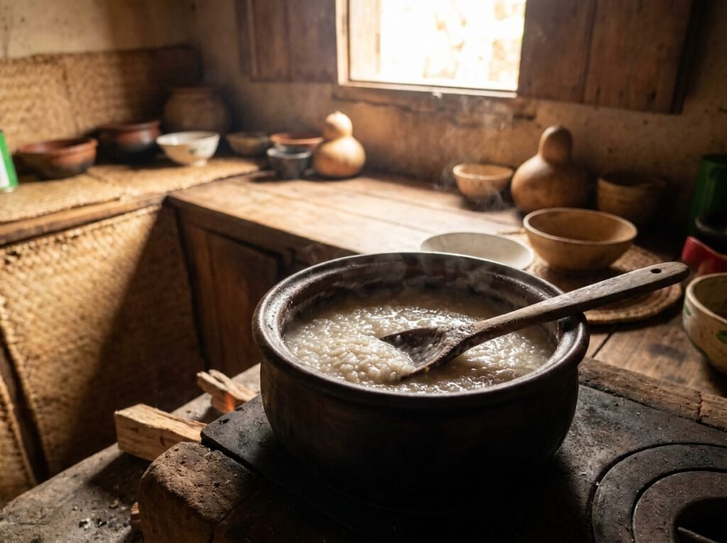 Marmite de bokoboko qui mijote