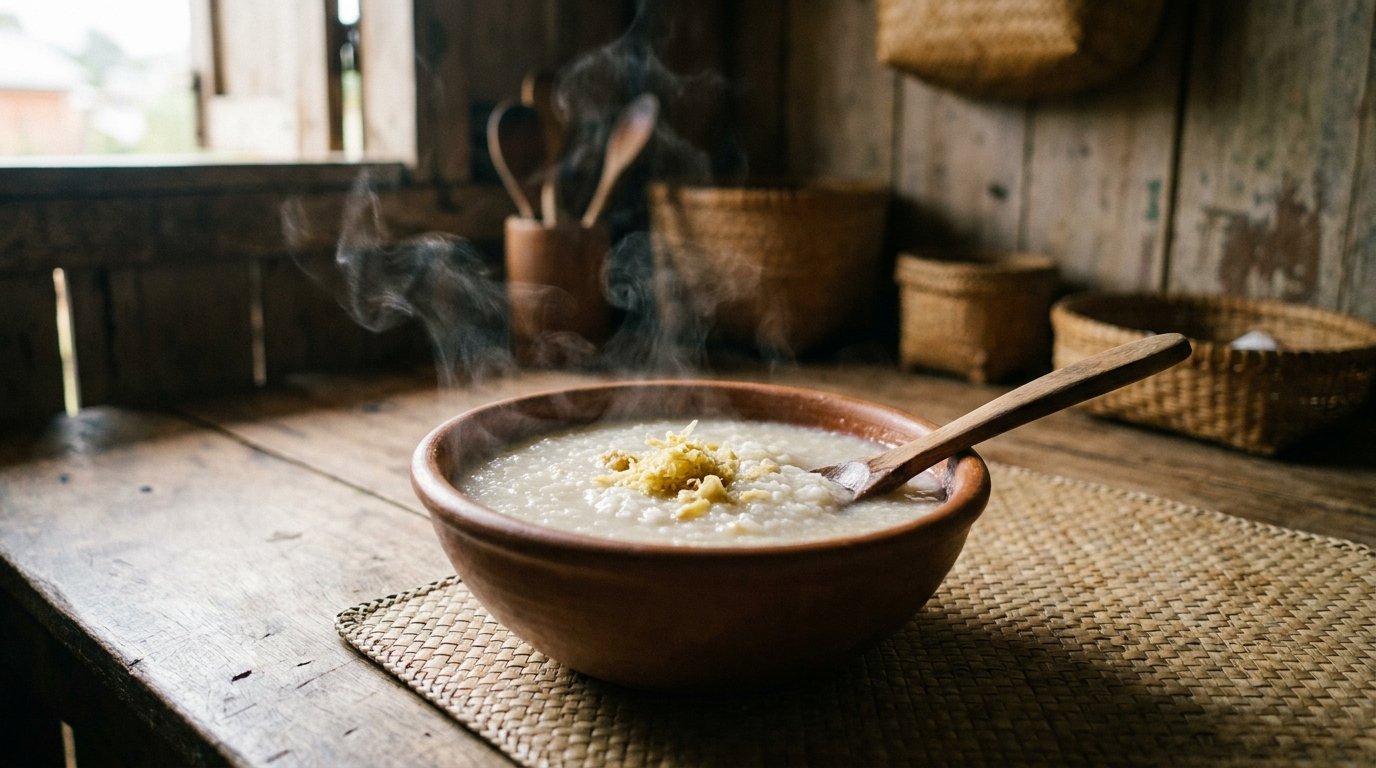 Bol de bokoboko, bouillie de riz malgache réconfortante