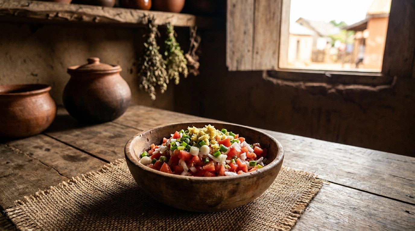 Rougail tomate malgache cru, condiment frais