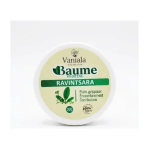 Etiquette Baume Ravintsara Vaniala 30g Madagascar